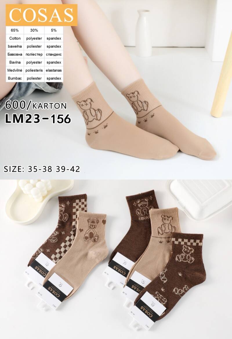 Skarpety damskie Roz 35-42, Mix kolor Paczka 40 szt